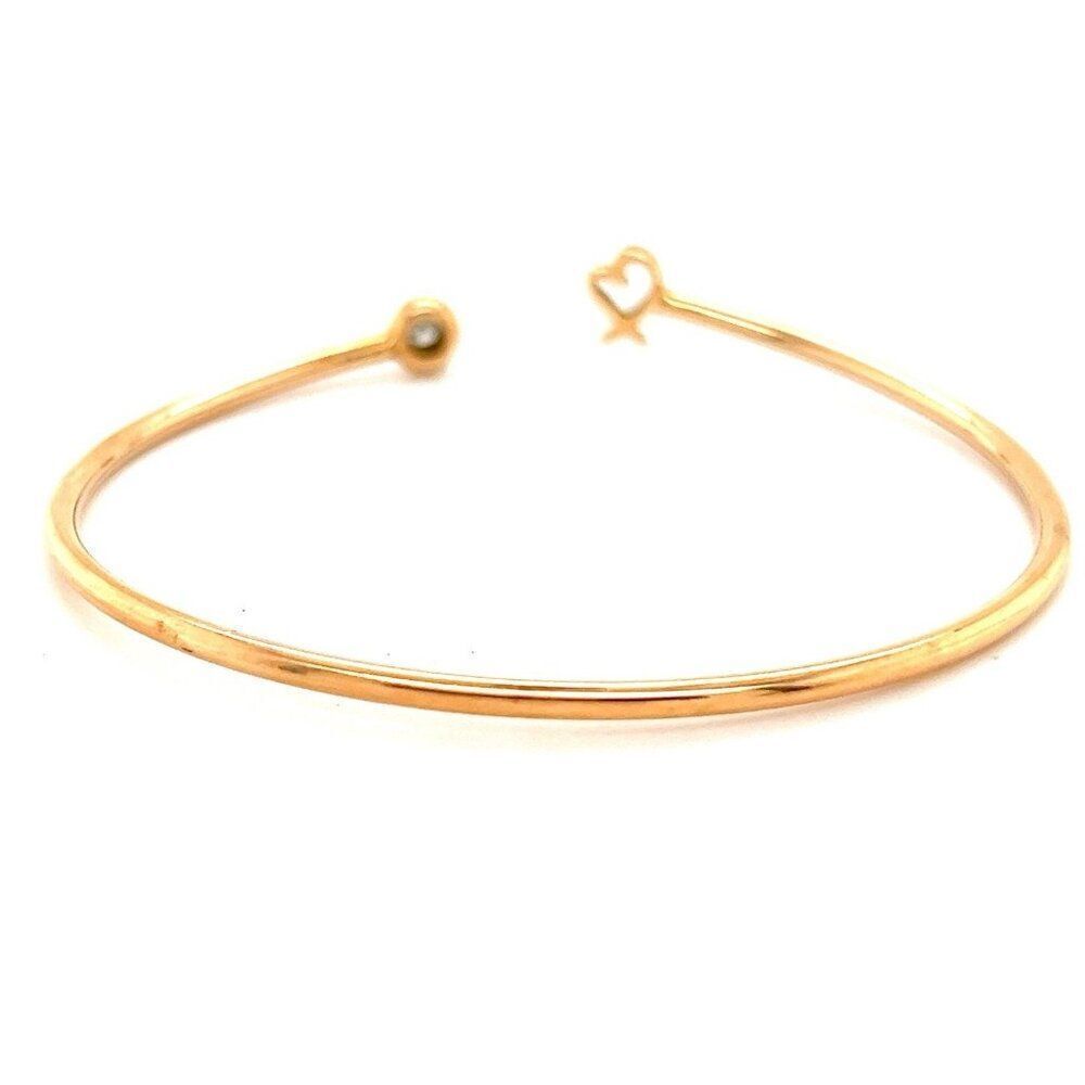 18K Rose Gold T&Co. Loving Heart Diamond Bangle - Picture 6 of 7